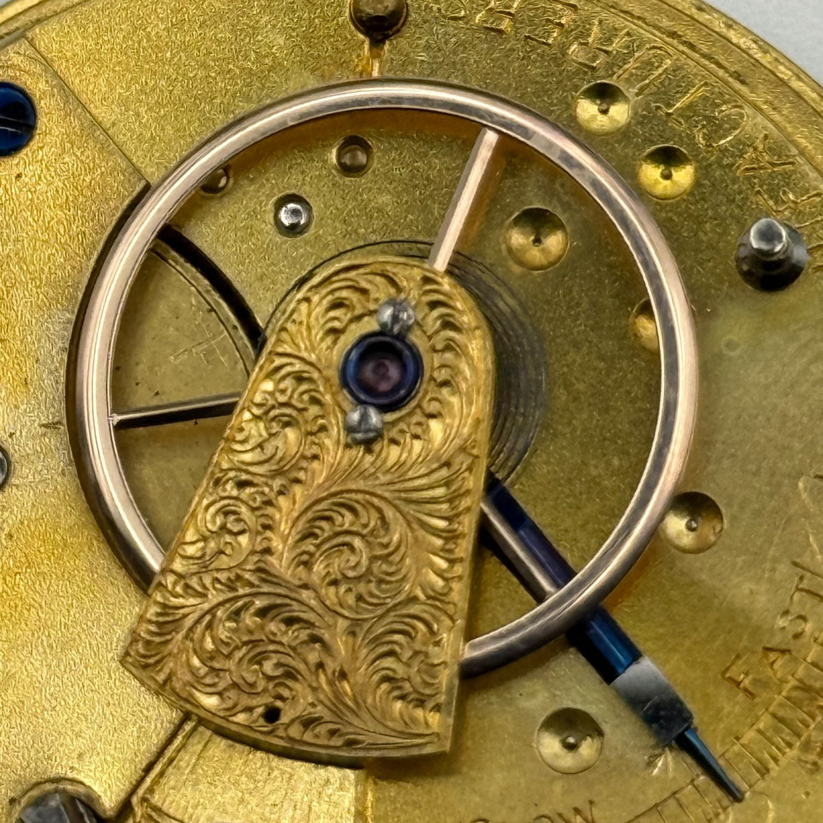 English Lever Pocket Watch Movement - James Reid & Co. Coventry - Parts / Repair