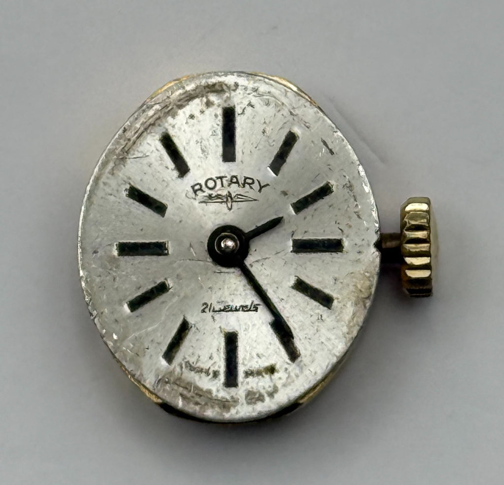AS 1777 Watch Movement A. Schild Rotary Swiss 21 Jewels Manual Wind Parts 12.4mm