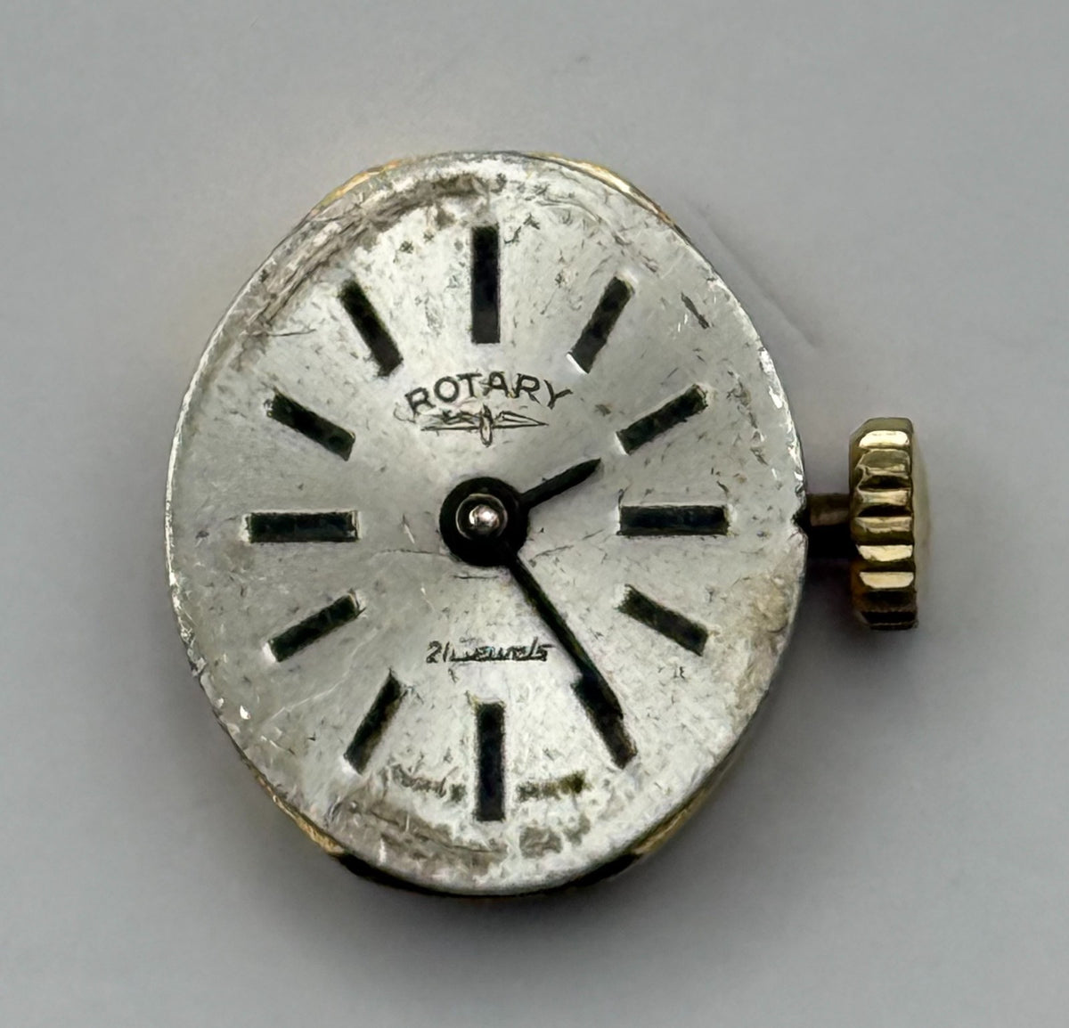AS 1777 Watch Movement A. Schild Rotary Swiss 21 Jewels Manual Wind Parts 12.4mm