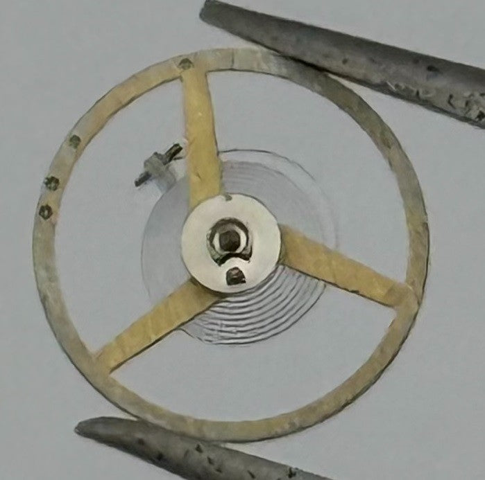 FEF 6660 Balance Wheel Complete And Spring 1711 M Watch Movement Parts NOS