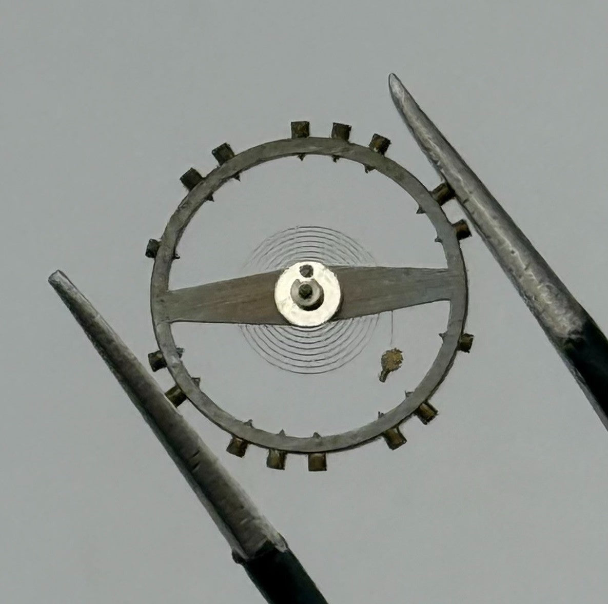 ETA 2390 2401 Balance Wheel Complete And Spring 616 Watch Movement Parts NOS