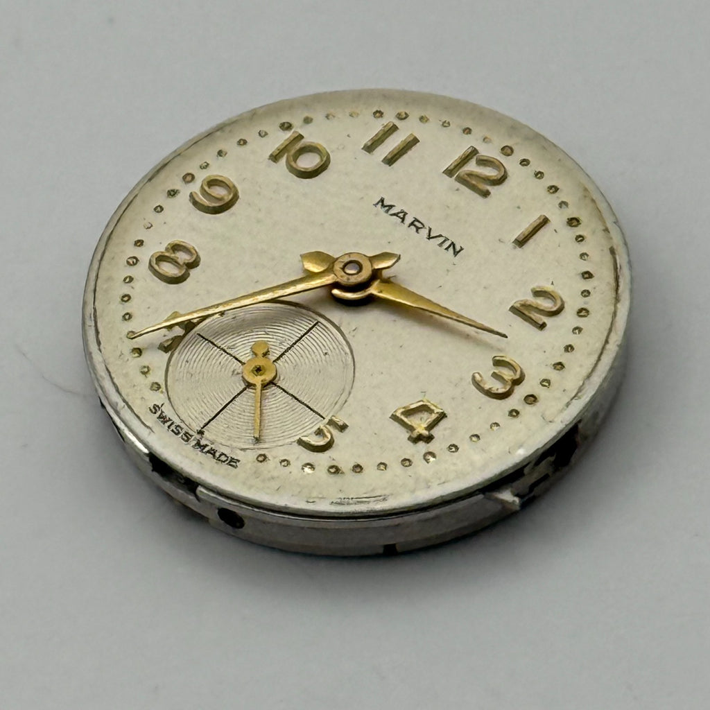 Marvin 320 Watch Movement 17 Jewels 3 ADJS Swiss Manual Wind Parts Repair 19.7mm