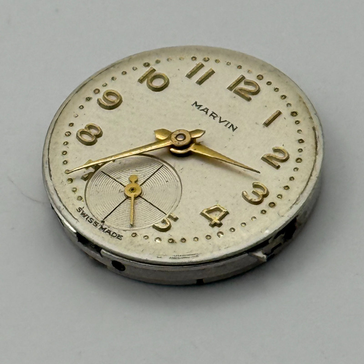 Marvin 320 Watch Movement 17 Jewels 3 ADJS Swiss Manual Wind Parts Repair 19.7mm