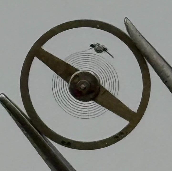 Junghans J 73 Balance Wheel Complete And Spring 1236 Watch Movement Parts NOS