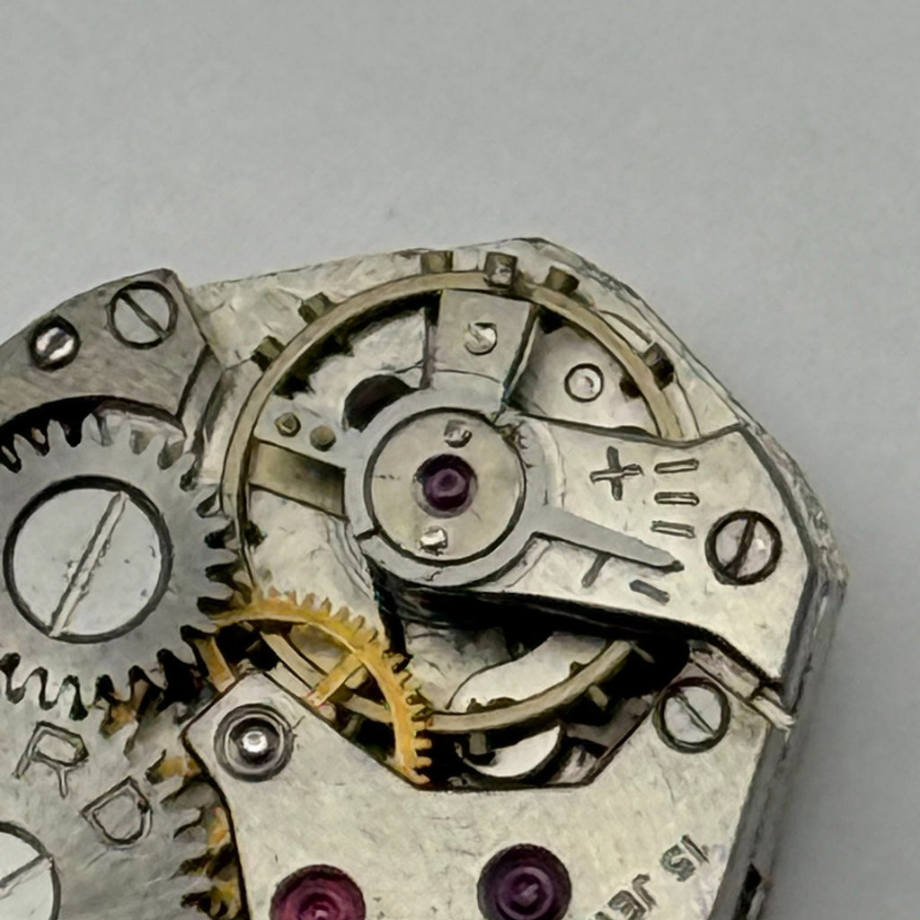 Record 75 Watch Movement Josmar 15 Jewels Swiss Manual Wind Parts Repair 15.2mm
