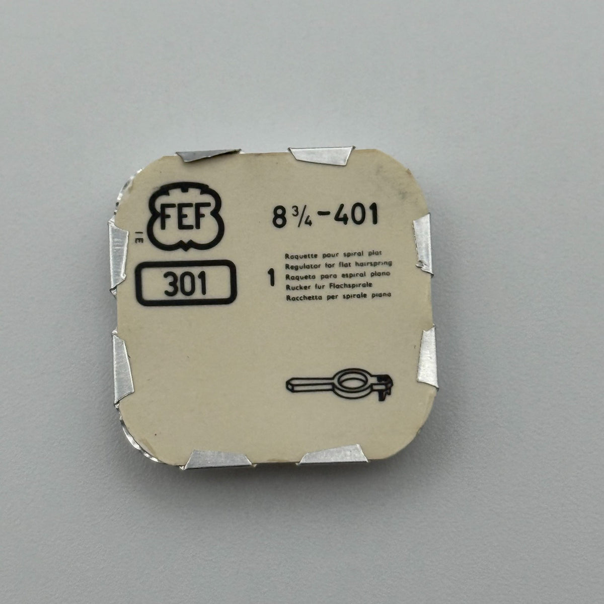FEF 401 Regulator - 8 3/4 - 301 - New Old Stock - Watch Parts