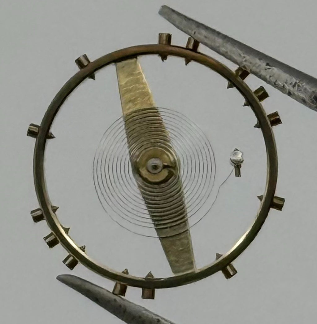 FHF 73 731 Balance Wheel Complete And Spring Renata 672 Watch Movement Parts NOS