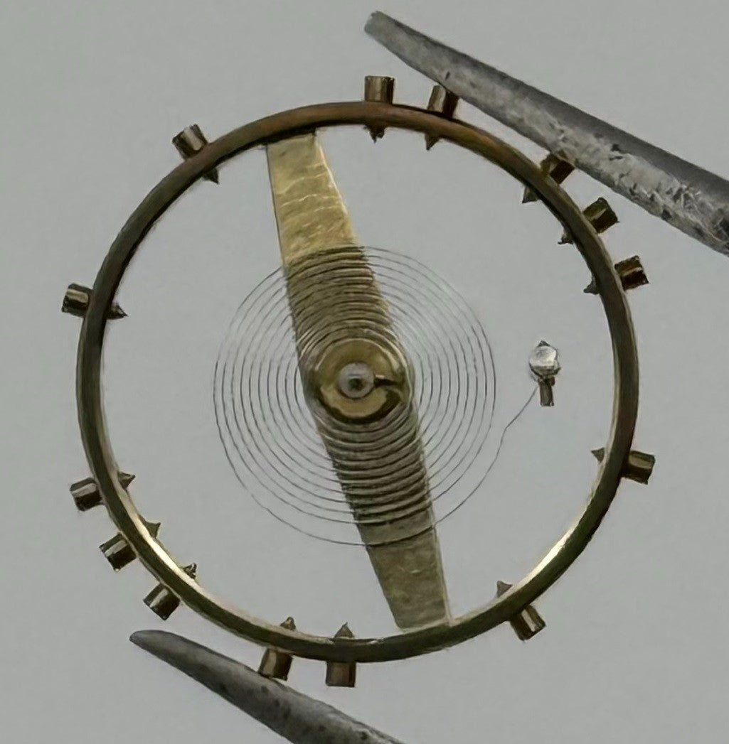 FHF 73 731 Balance Wheel Complete And Spring Renata 672 Watch Movement Parts NOS