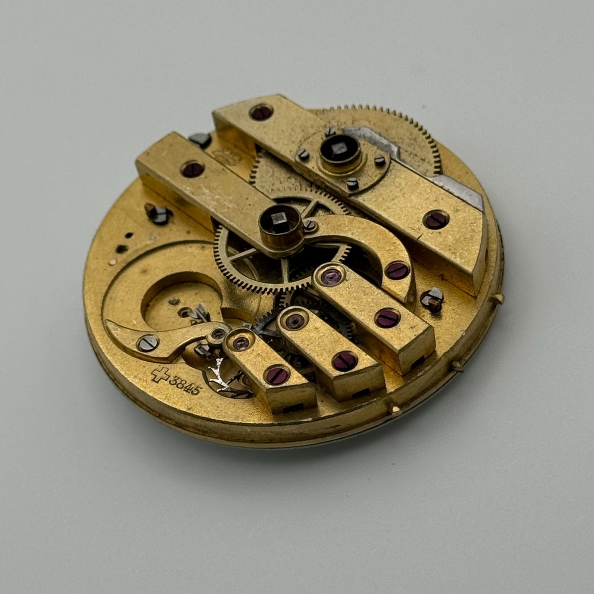 Louis-Ulysse Chopard Pocket Watch Movement - Patent 3845 - From 1891 - For Parts