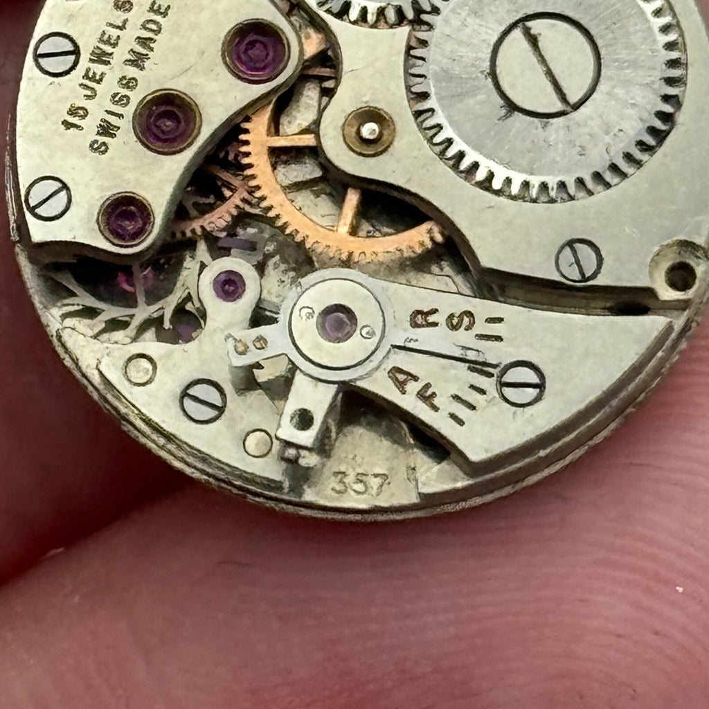 Cal 357 Watch Movement - H Samuel Acme Lever - For Parts / Repair - 19.7mm