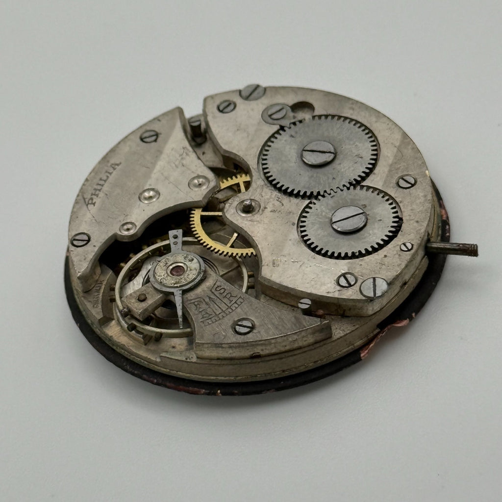 Swiss Lever Pocket Watch Movement - Philia - Parts / Repair 41.1mm