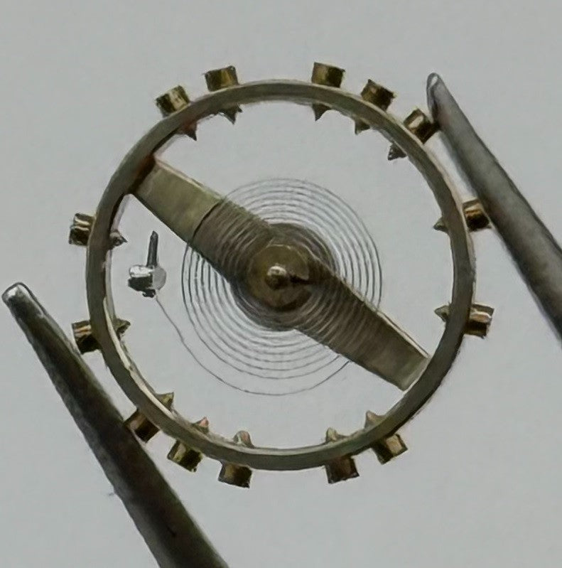 FHF 60 Balance Wheel Complete And Spring 6¾-8’’’ 200 M Watch Movement Parts NOS