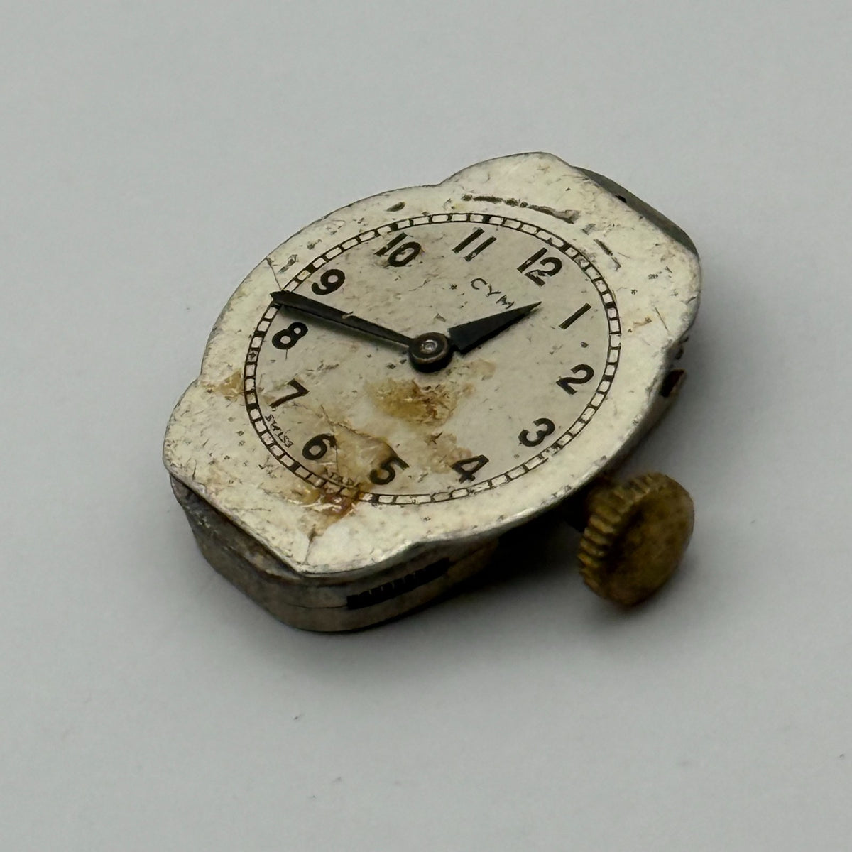 Cyma Watch Movement Ladies 15 Jewels Swiss Manual Wind Parts Repair 12.5mm