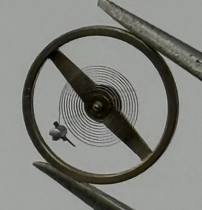 Junghans J 73 Balance Wheel Complete And Spring 1236 Watch Movement Parts NOS