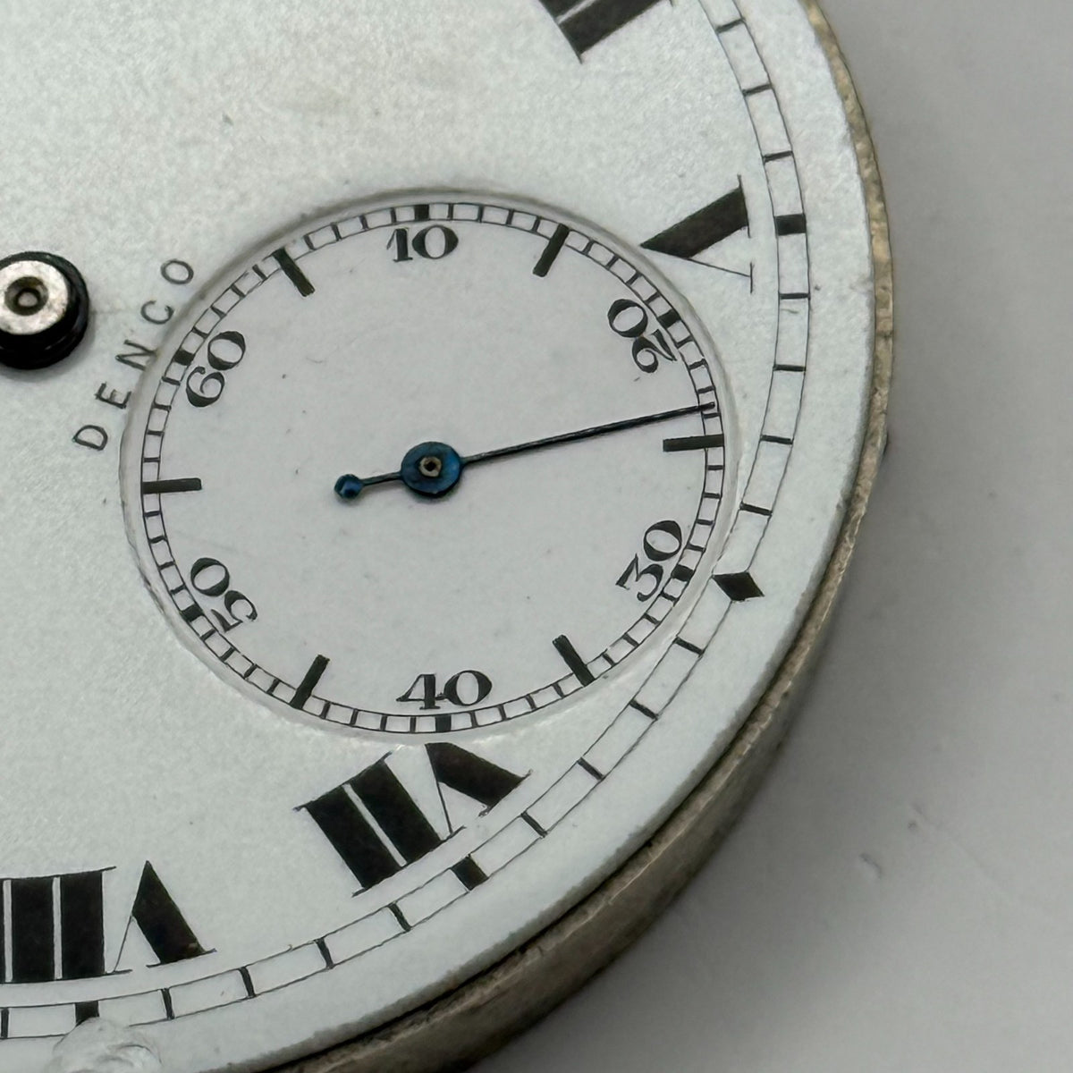 Denco Hunter Pocket Watch Movement Sub Seconds 17J Manual Wind Parts 40.5mm