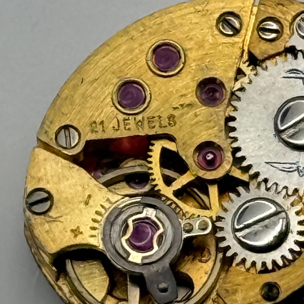 AS 1777 Watch Movement A. Schild Rotary Swiss 21 Jewels Manual Wind Parts 12.4mm