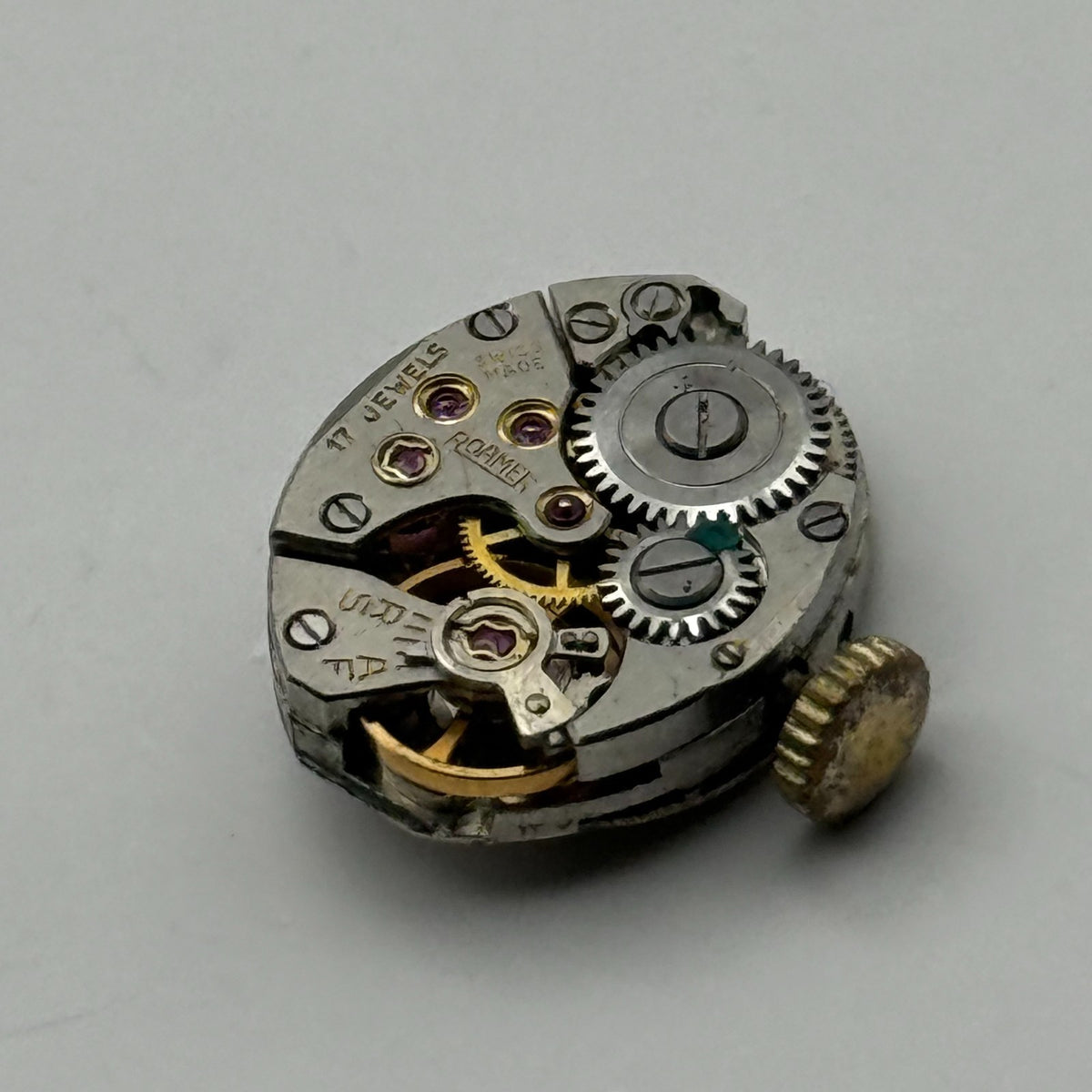 MST 389 Watch Movement Running Roamer 17J Swiss Manual Wind Parts Repair 13.1mm