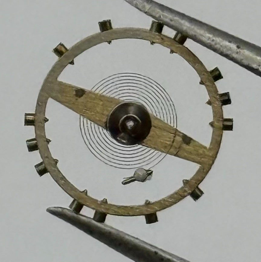 Felsa 71 Inca Balance Wheel Complete And Spring Watch Movement Parts NOS