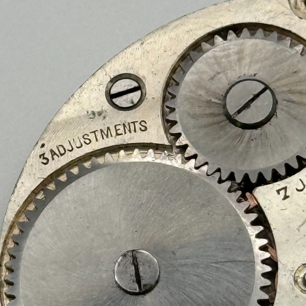 Record Trenton Dreadnought Pocket Watch Movement - Running - For Parts / Repair