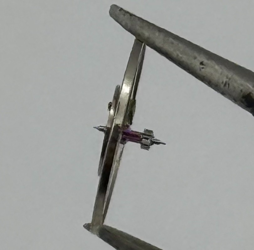 Brac 2100 Balance Wheel Complete And Spring 9¼’’’ 1652 Watch Movement Parts NOS
