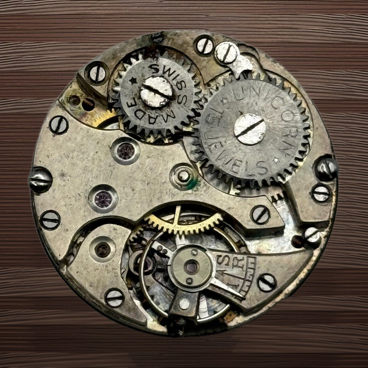 Rolex Unicorn Watch Movement - Pidduck Hanley 15 Jewels - For Parts / Repair
