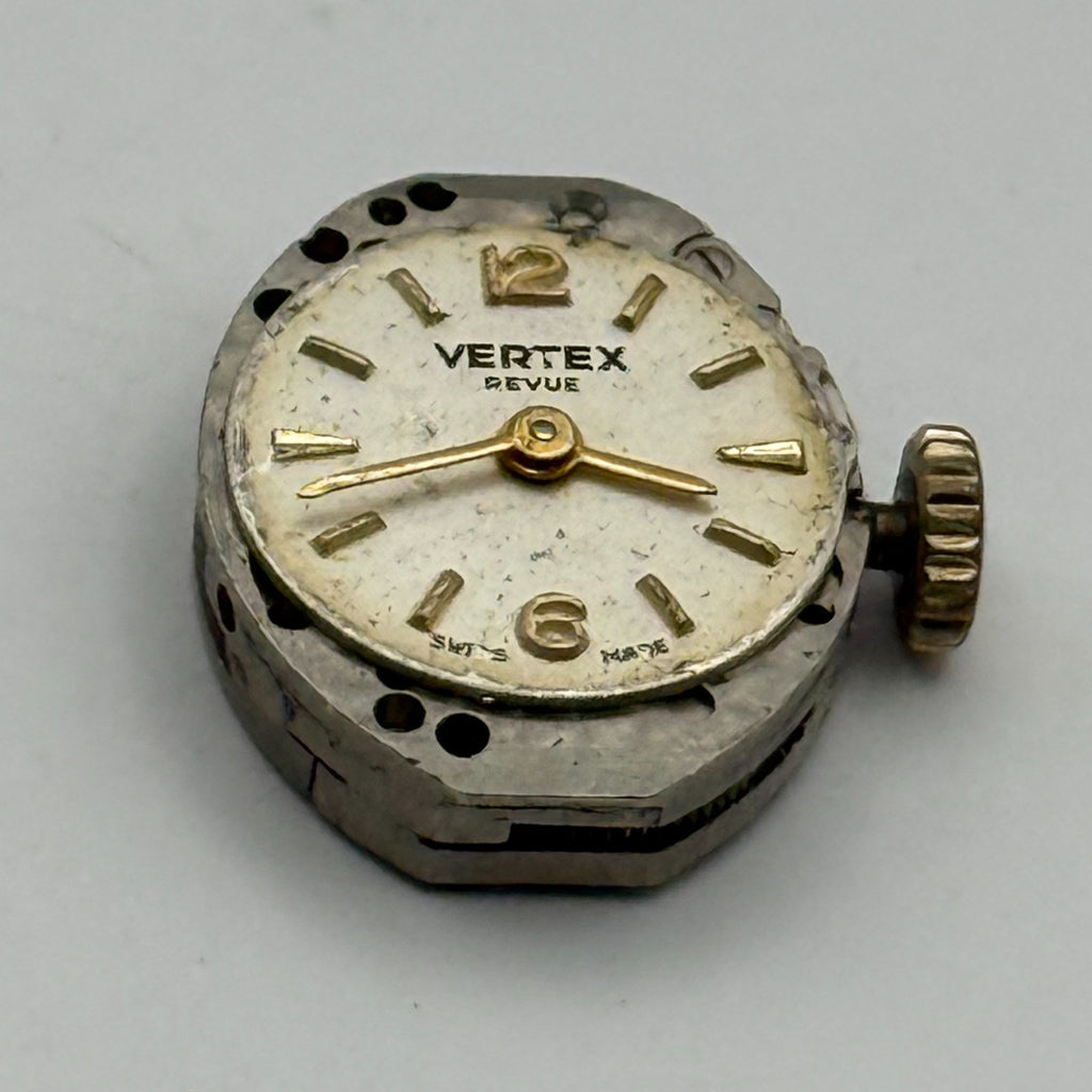 Vertex Revue 205 Watch Movement - Ladies 15 Jewels 15.4m - For Parts / Repair