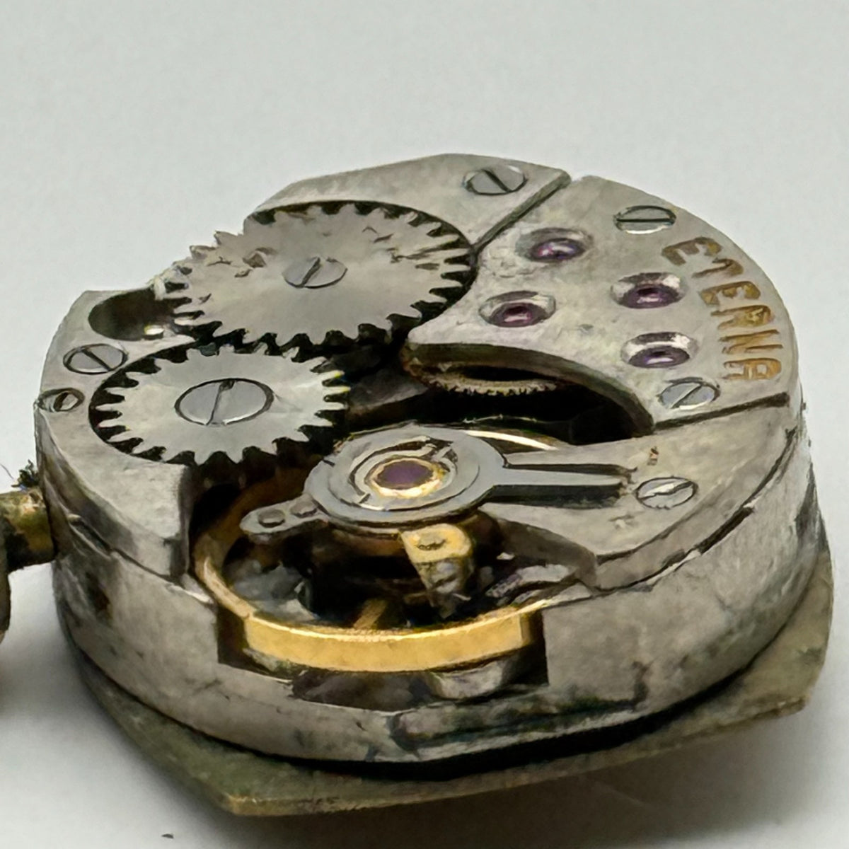 Eterna 1447K Watch Movement + Eterna Crown Ladies Swiss Parts Repair 13mm