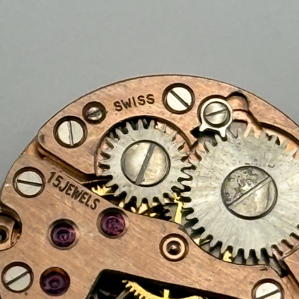 FHF 34 Watch Movement Andersons 15 Jewels Swiss Manual Wind Parts Repair 17.4mm