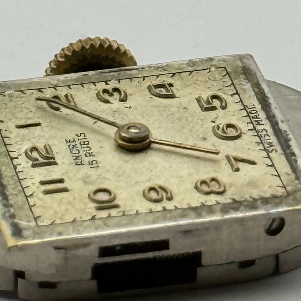 Peseux 120 Watch Movement Ancre 15 Rubis Swiss Manual Wind Parts Repair 12.8mm