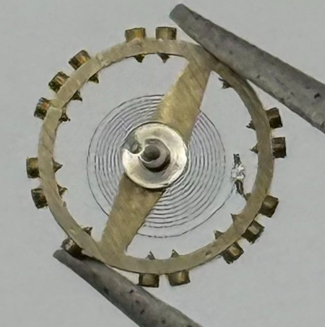 AS 976 1012 Balance Wheel Complete And Spring 29 M Watch Movement Parts NOS