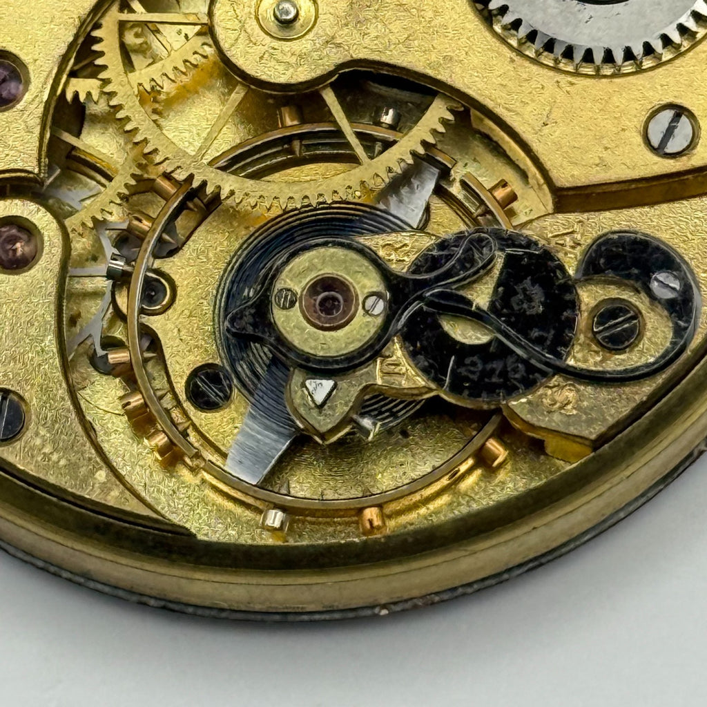 Zenith Pocket Watch Movement Open Face Patent 30751 October 18 1904 Parts 40.9mm