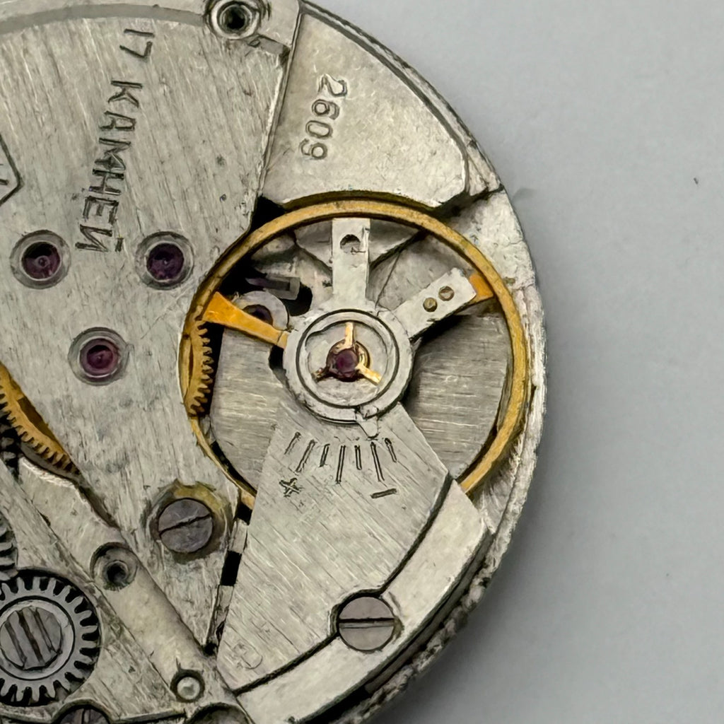 Poljot 2609 Watch Movement Soviet 17 Jewels Manual Wind Parts Repair 26.5mm