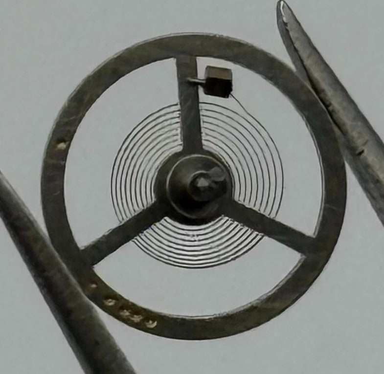 EB 1504 1599 Balance Wheel Complete And Spring 455 Watch Movement Parts NOS