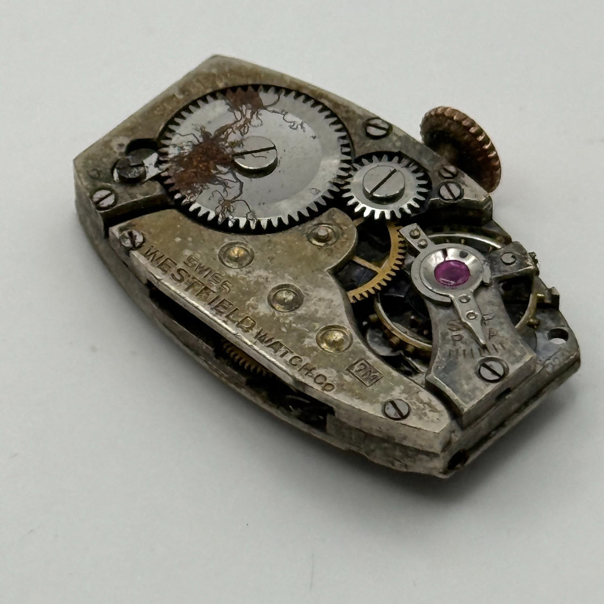 AM 224 Watch Movement Westfield 6 Jewels Swiss Manual Wind Parts Repair 15.4mm