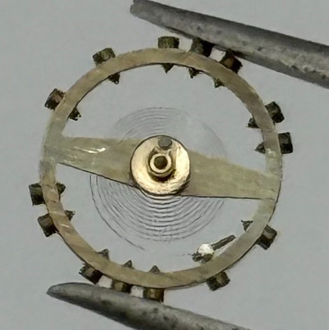 AS 1677 Balance Wheel Complete And Spring 6½’’’ 1225 M Watch Movement Parts NOS