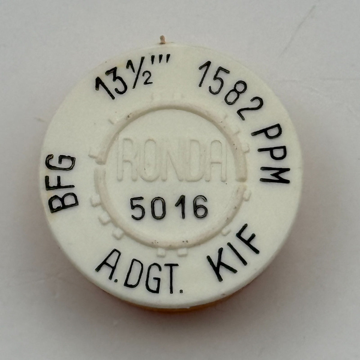 BFG 1582 Balance Wheel Complete And Spring 13½’’’ 5016 Watch Movement Parts NOS