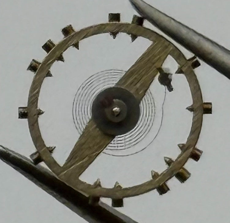 FHF 120 Balance Wheel Complete And Spring 6¾-8’’’ 205 M Watch Movement Parts NOS