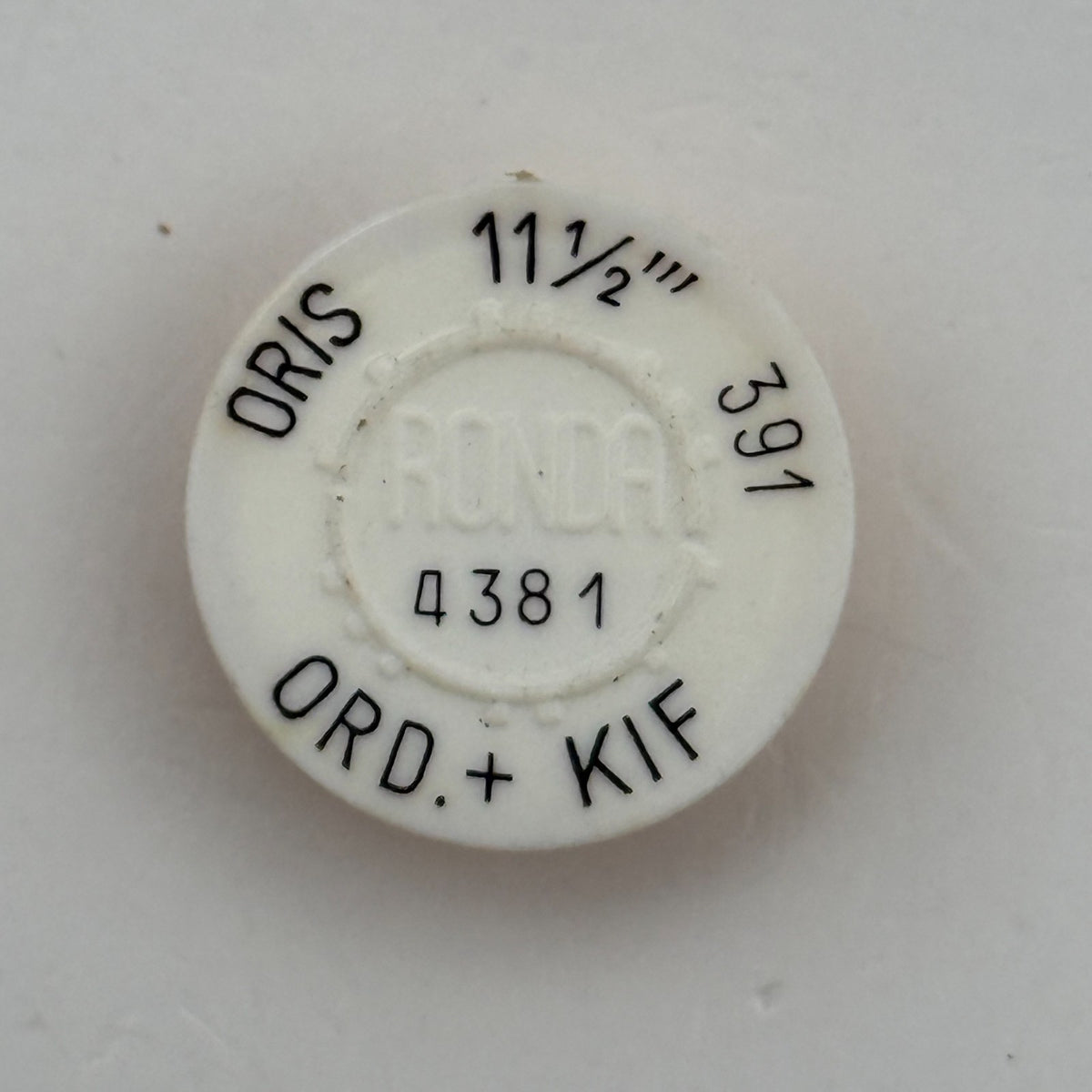 Oris 391 Balance Wheel Complete And Spring 11½’’’ 4381 Watch Movement Parts NOS