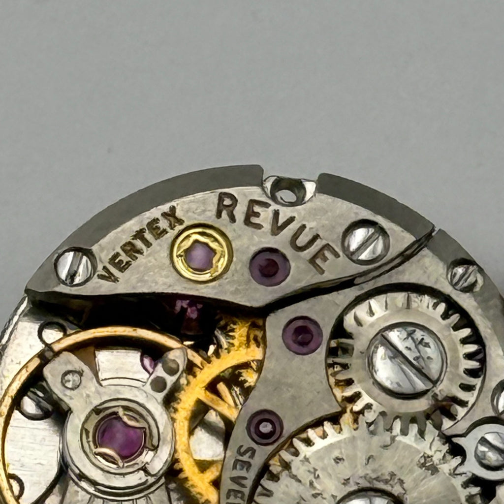 MSR D1 Watch Movement Vertex Revue 17 Jewels Swiss Manual Wind Parts 15.1mm