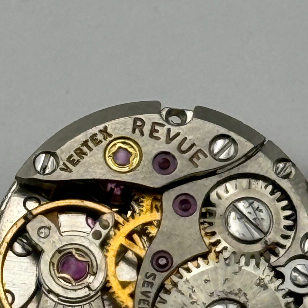 MSR D1 Watch Movement Vertex Revue 17 Jewels Swiss Manual Wind Parts 15.1mm