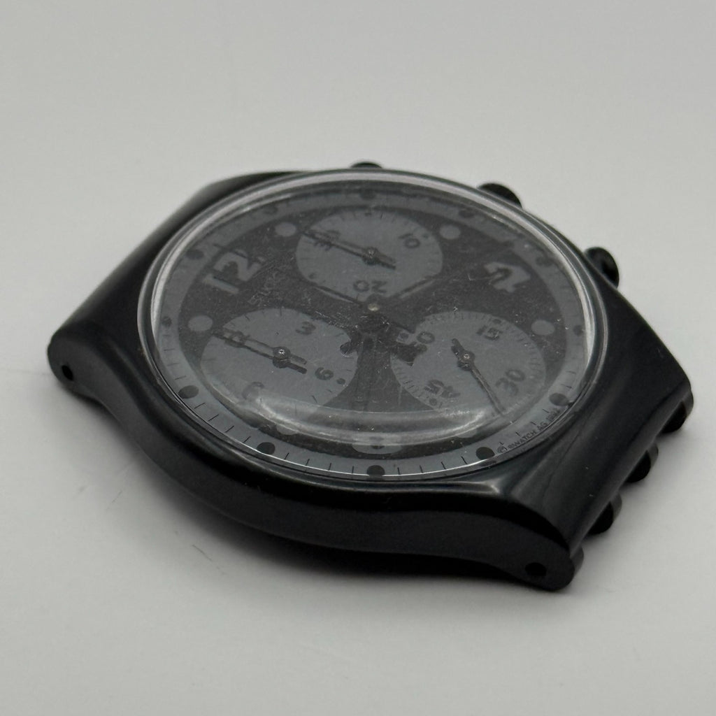 Vintage Swatch Chrono Watch SCB110 Moon Shadow 1992 ETA Quartz Swiss 39mm Parts 