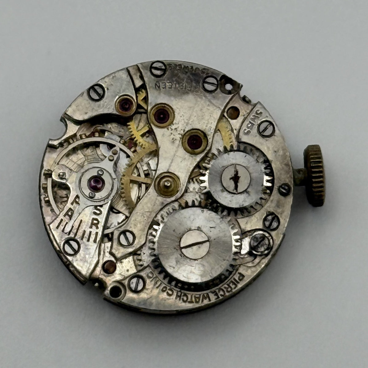 Pierce 861 Watch Movement - Majex - Running - For Parts / Repair
