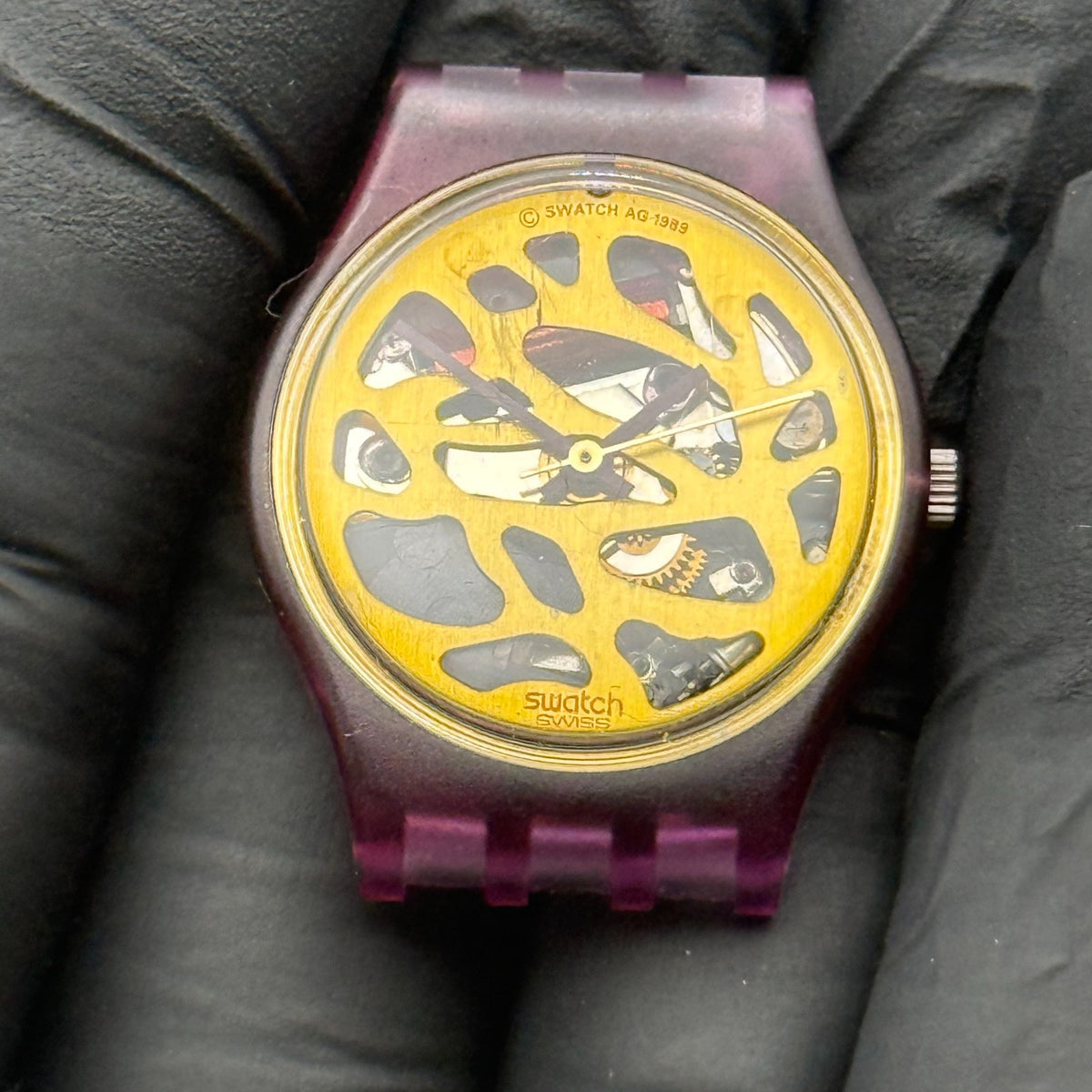 Vintage Swatch Lady Watch LR109 Beaujolais 1989 ETA Quartz Swiss 25mm Parts 