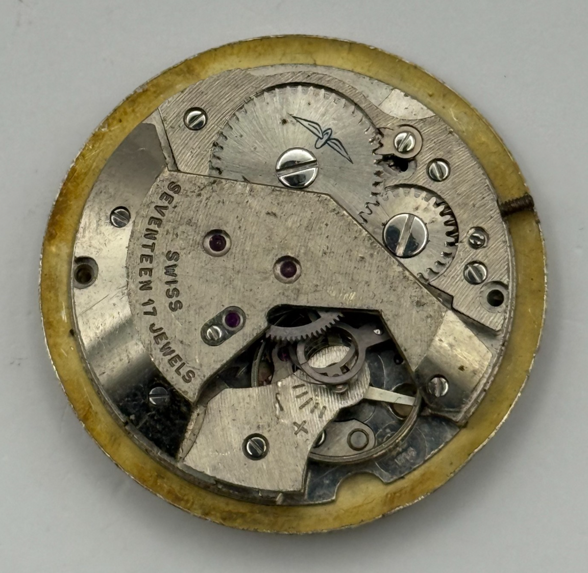 AS 1795 Watch Movement A. Schild 1795 Rotary 17J Incabloc Swiss Parts 25.9mm