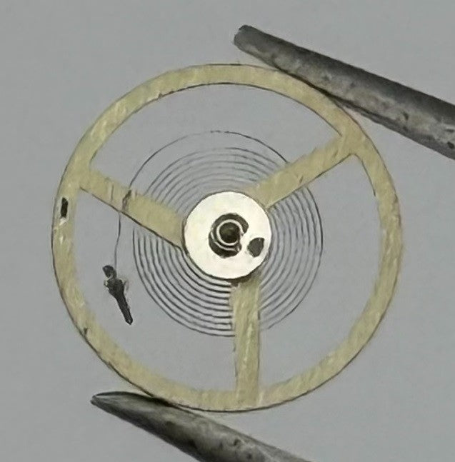 AS 1977 Balance Wheel Complete And Spring 5½’’’ 1740 M Watch Movement Parts NOS