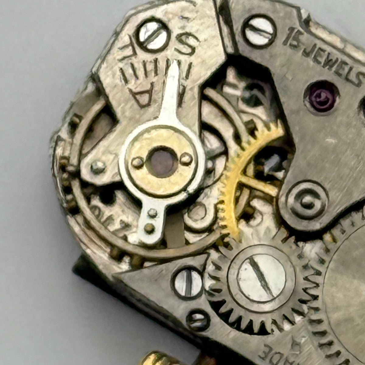 FEF 270 Watch Movement Running Avia 15J Swiss Manual Wind Parts Repair 12.8mm