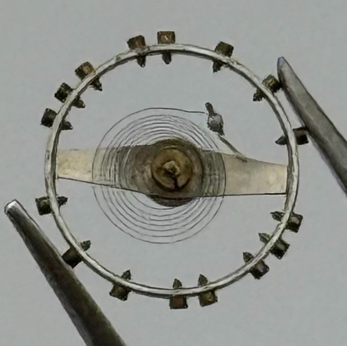Cyma 384 Balance Wheel Complete And Spring 6¾-8''' 93 Watch Movement Parts NOS