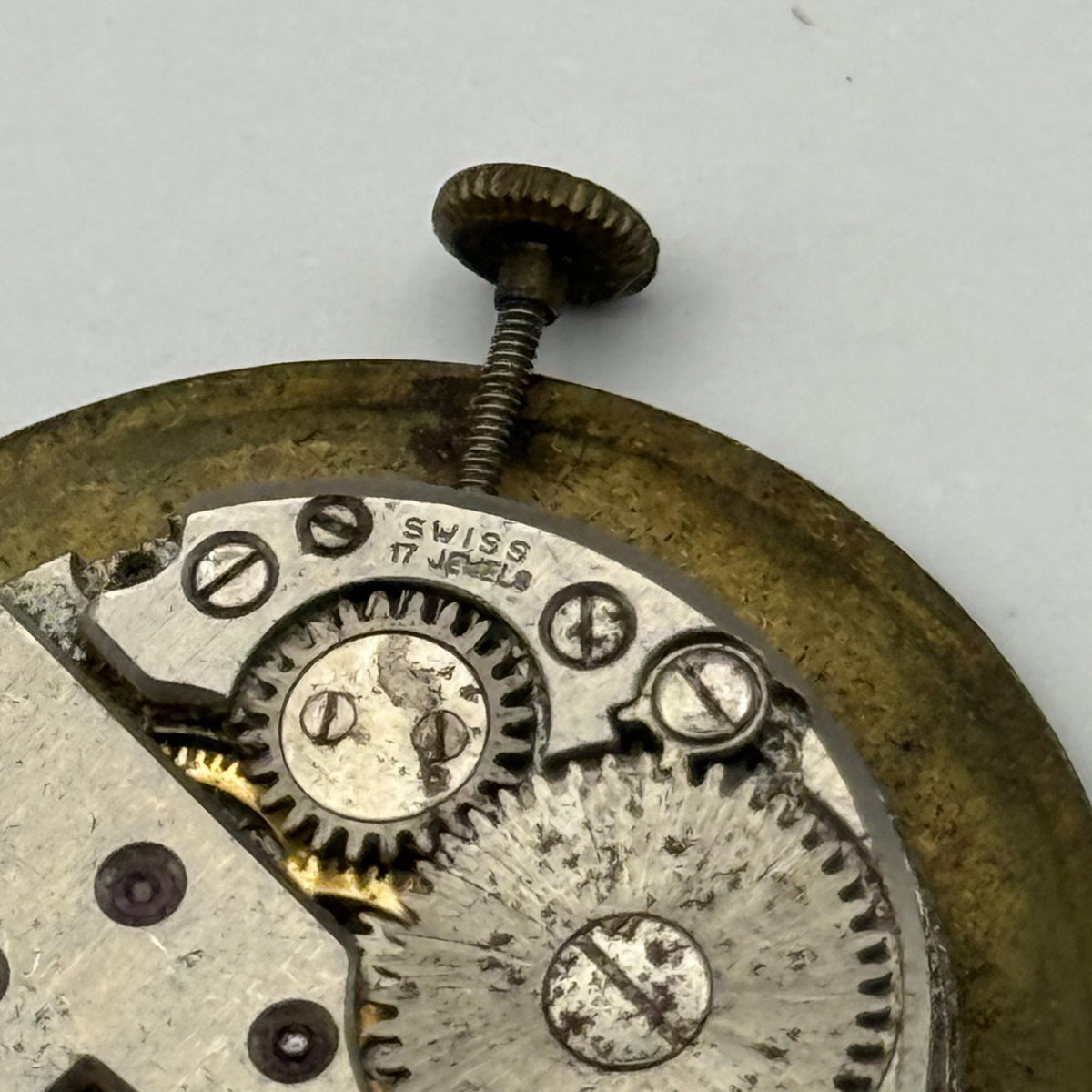 FHF 76 Watch Movement - Trident - For Parts / Repair - 23.5mm