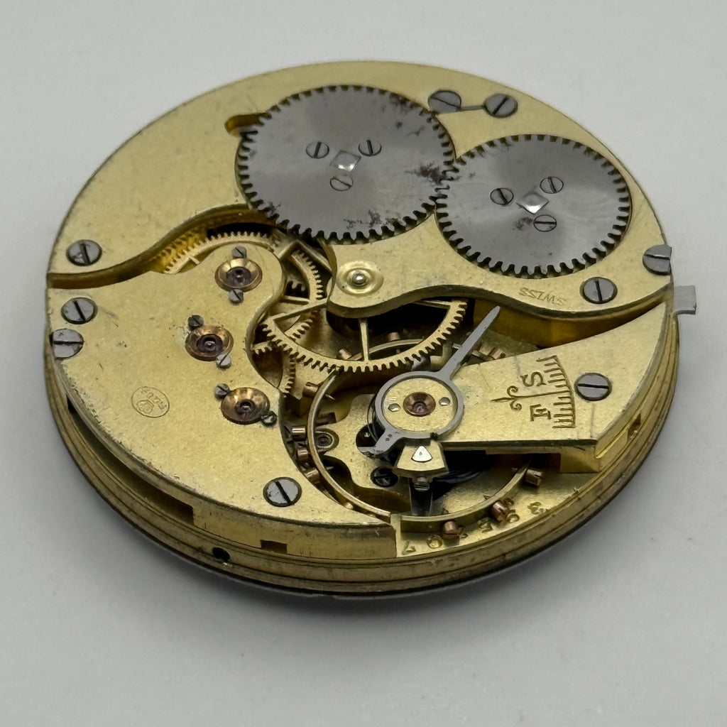 IWC Peerless Pocket Watch Movement Open Face High Grade S&Co Parts 39.9mm
