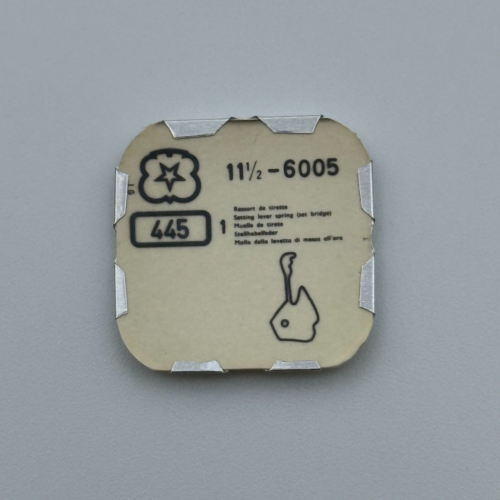 Venus 6005 Setting Lever Spring - 11 1/2 - 445 - New Old Stock - Watch Parts